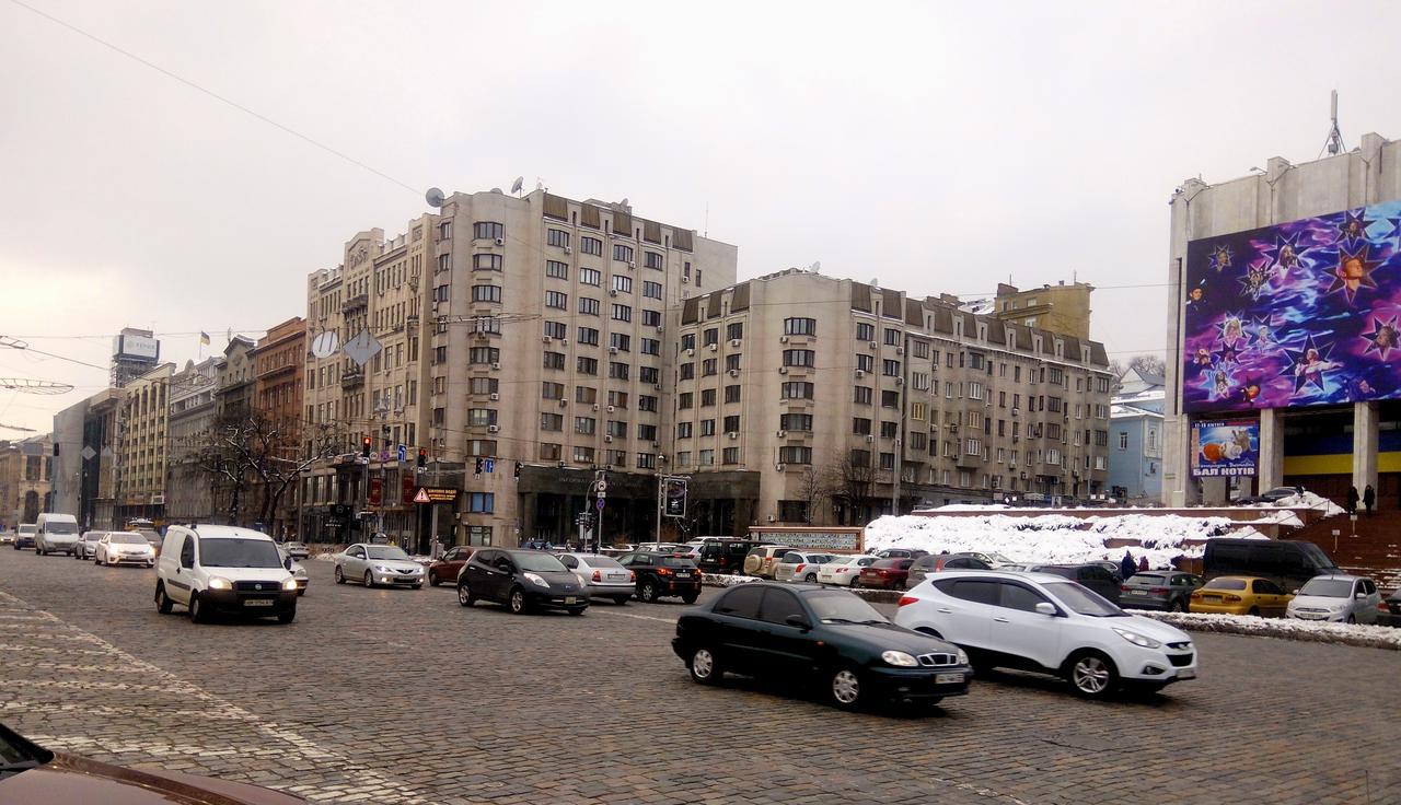 Apartment Triokhsviatytelskaya Street 3 Kiev Extérieur photo